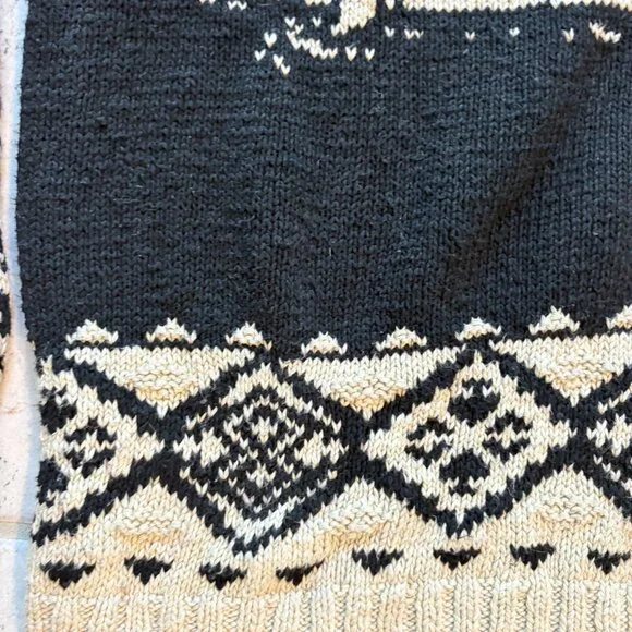 Vintage Hand Knit Ralph Lauren Sailing Yacht Canoe Knit Sweater Lodge Womens - Picture 4 of 12